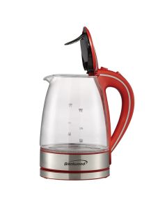 BRENTWOOD(R) BTWKT1900R 1.7L GLASS ELEC KTTL RED
